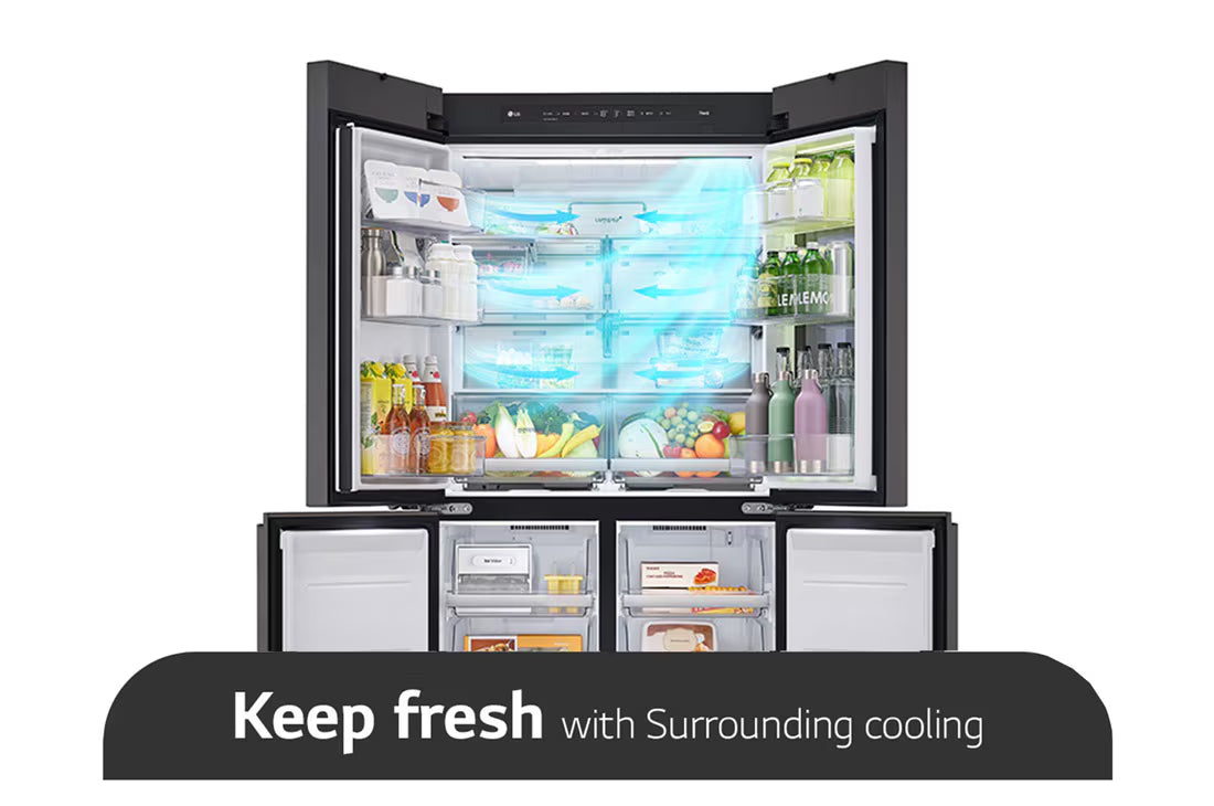 LG French Door Fridge MoodUP®, LED Doors, InstaView™, Smart control with LG ThinQ®