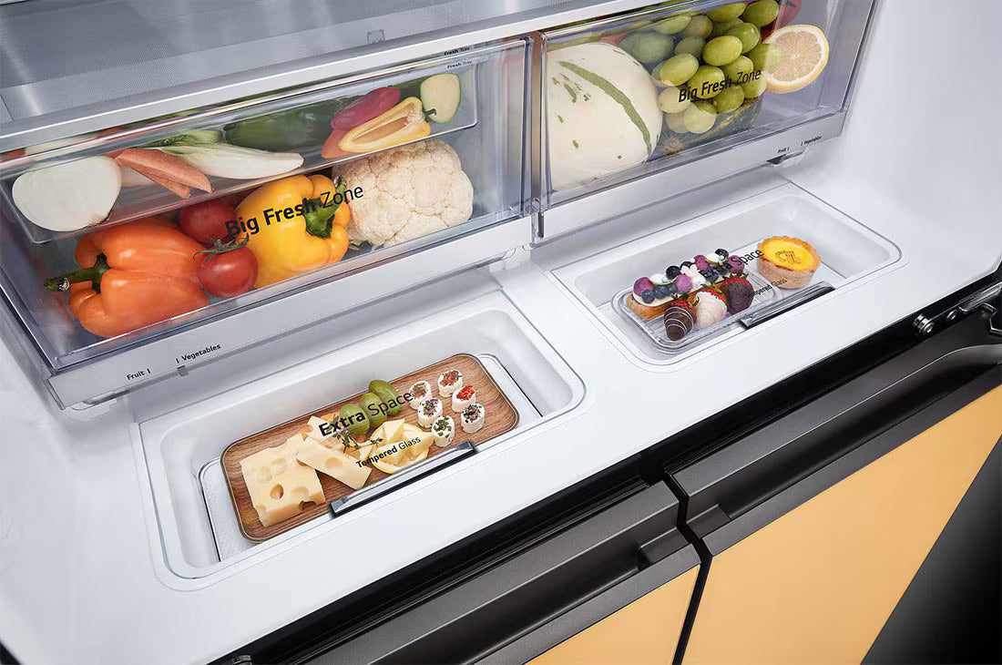 LG French Door Fridge MoodUP®, LED Doors, InstaView™, Smart control with LG ThinQ®