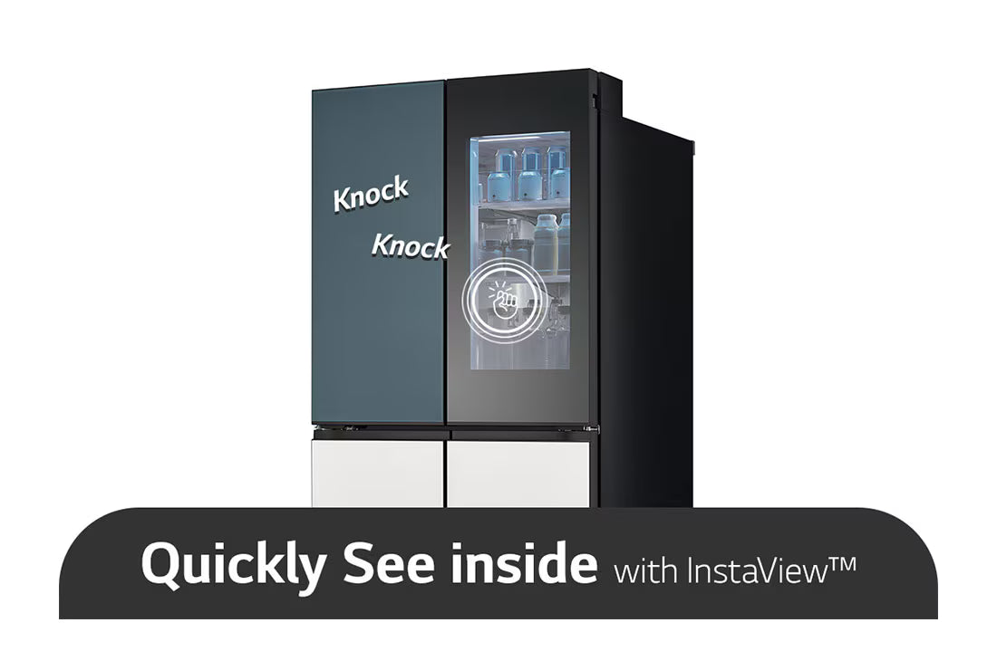 LG French Door Fridge MoodUP®, LED Doors, InstaView™, Smart control with LG ThinQ®